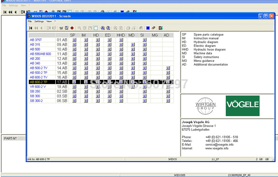 Widos (Wirtgen Hamm Voegele Kleemann Streu Master) 2013 |