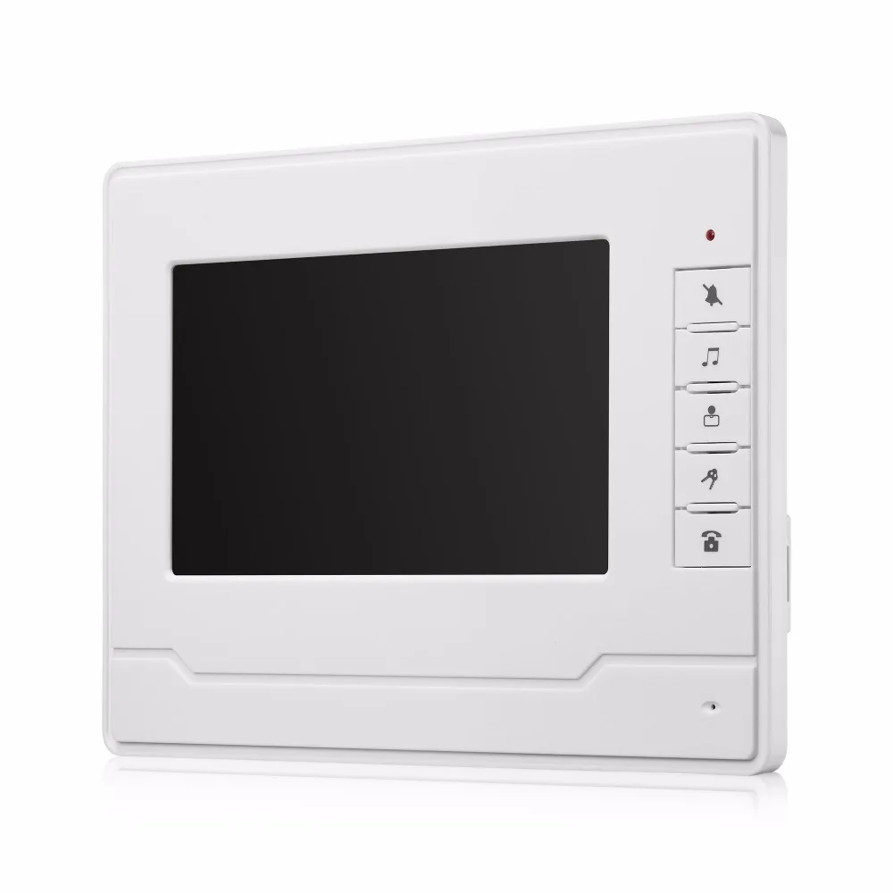 SmartYIBA 2 Apartments Video Intercom System 7 Inch Color Screen Monitor Audio Chat Two-Way Doorphone Doorbell Camera | Безопасность и