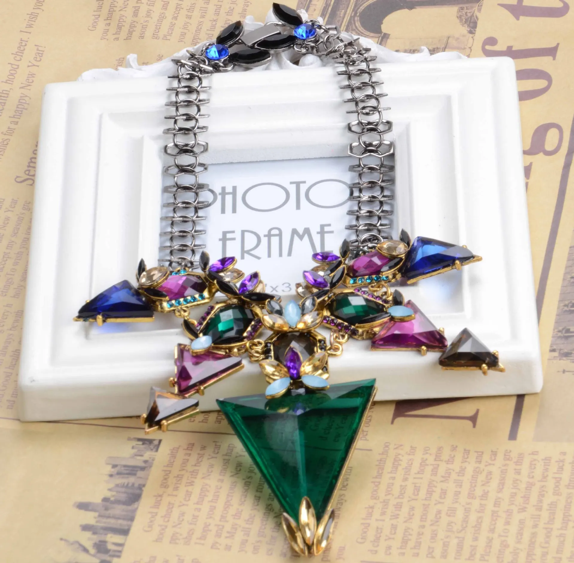 Европа и США большие ювелирные изделия в форме треугольника прямые продажи с