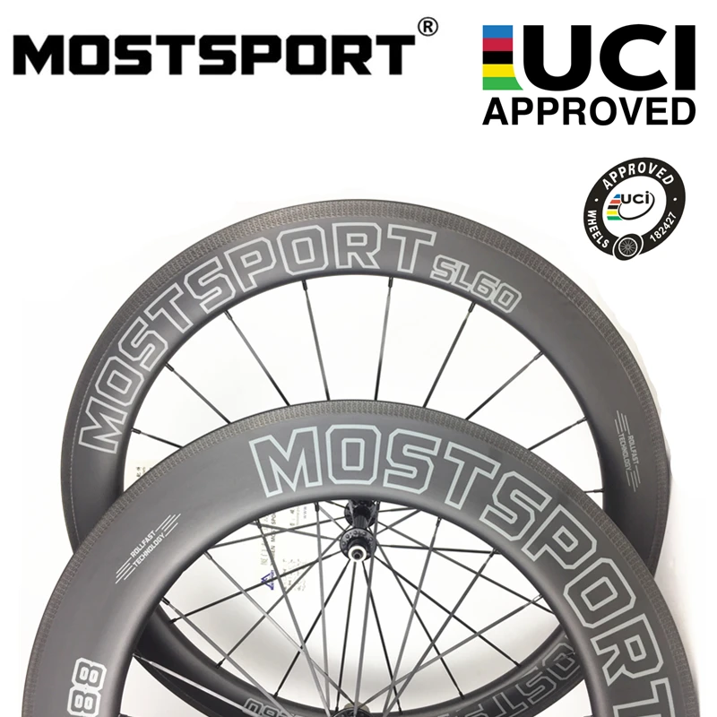 MOSTSPORT 60 мм/88 мм клинчер Углеродные колеса для шоссейного велосипеда/TT