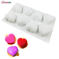 shenhong lovely heart dessert silicone cake mold for baking comma meniscus mould mousse pan bakeware chocolates moule pastry