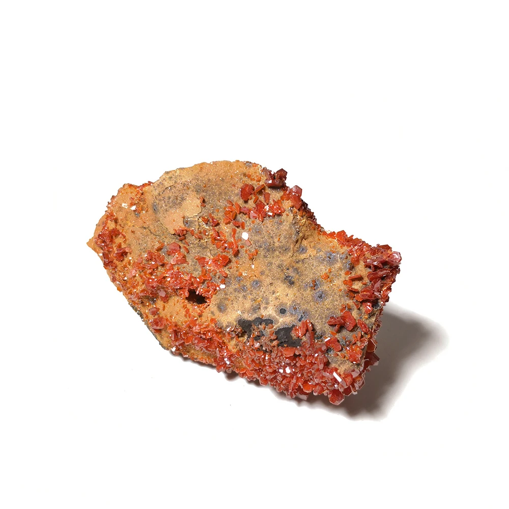 122 г тонкий натуральный Vanadinite Feldspar минеральный образец кристалла кварца коллекция A10-66