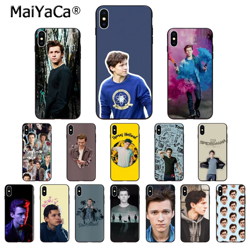 MaiYaCa Человек-паук том Холланд ТПУ Мягкие аксессуары для телефона чехол Apple iPhone 8 7 6