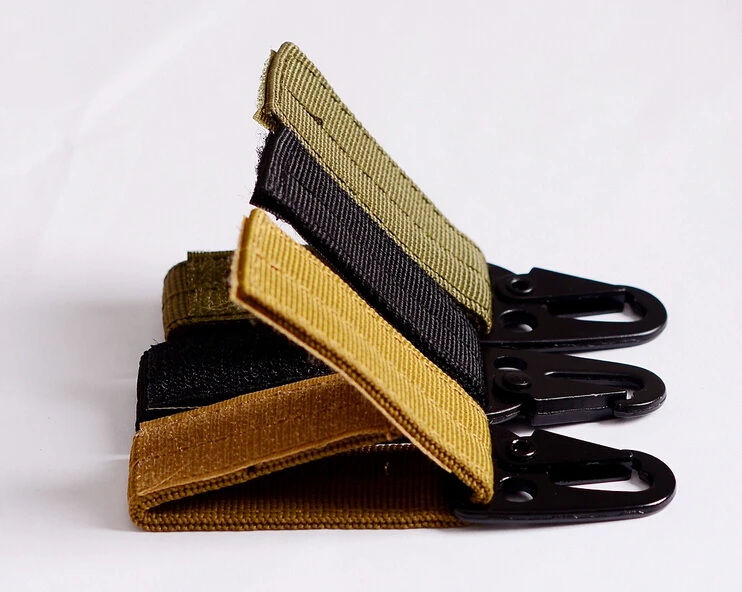 EDCGEAR 2 шт./лот высокопрочный карабин из нейлона для ключей с системой подвешивания на ремень MOLLE.