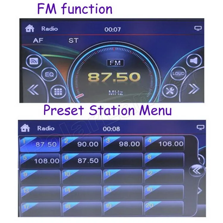 Поддержка RDS bluetooth GPS навигация Бесплатная карта AM FM 10 языков 6 95 'ƈ DIN