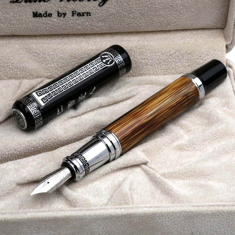 Металлическая бамбуковая ручка серии Duke Classic Confucius 0 7 мм перо из иридия перьевая с