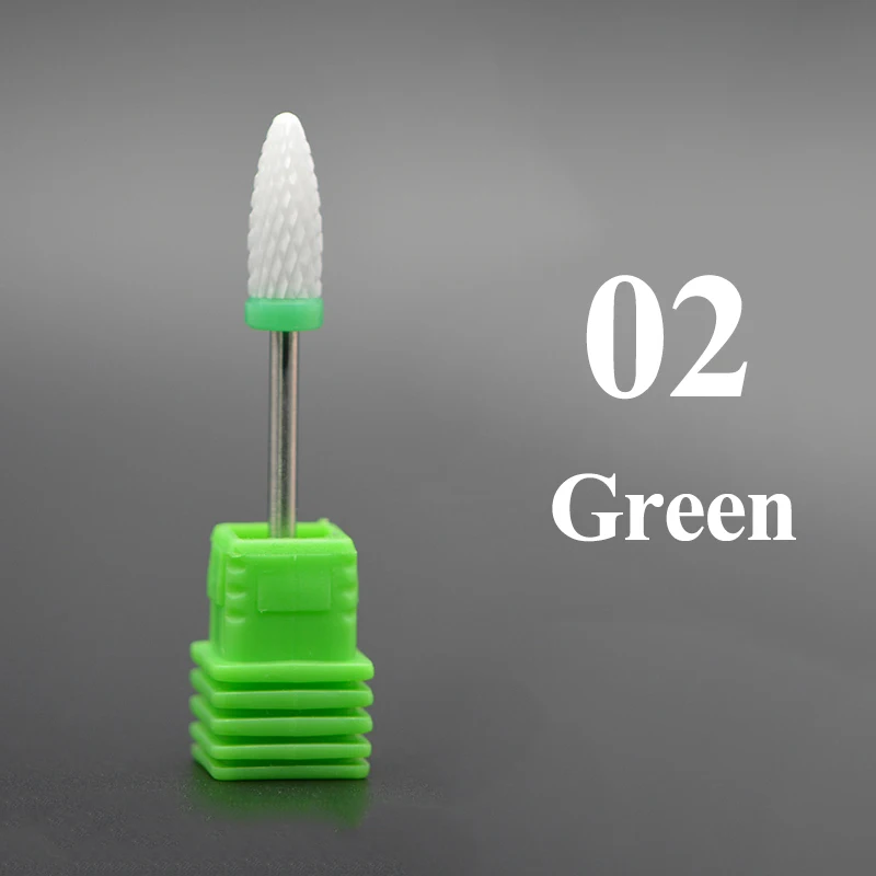 Nail Cone Tip Ceramic Drill Bits Electric Cuticle Clean Rotary For Manicure Pedicure Grinding Head Sander Tool 1PCS | Красота и