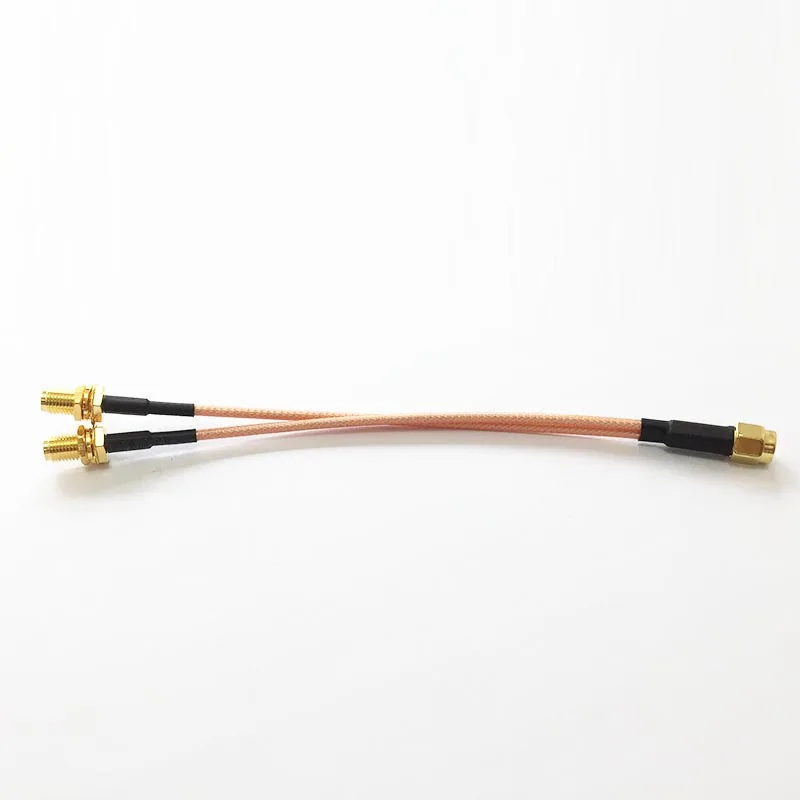 Кабель SMA male 2X female nut Y Тип сплиттер Сумматор кабель Pigtail RG316 15 см 6 &quotдля Wi Fi