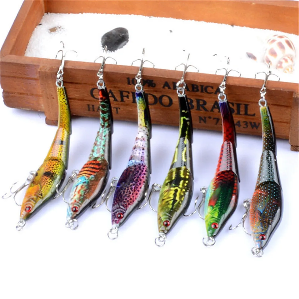 

6Pcs/Lot Set Painting Minnow 9.5cm/8.9g Fishing Lure Kit Crankbait Hard Bait Artificial Isca Wobbler Sea Bass Carp Fishing