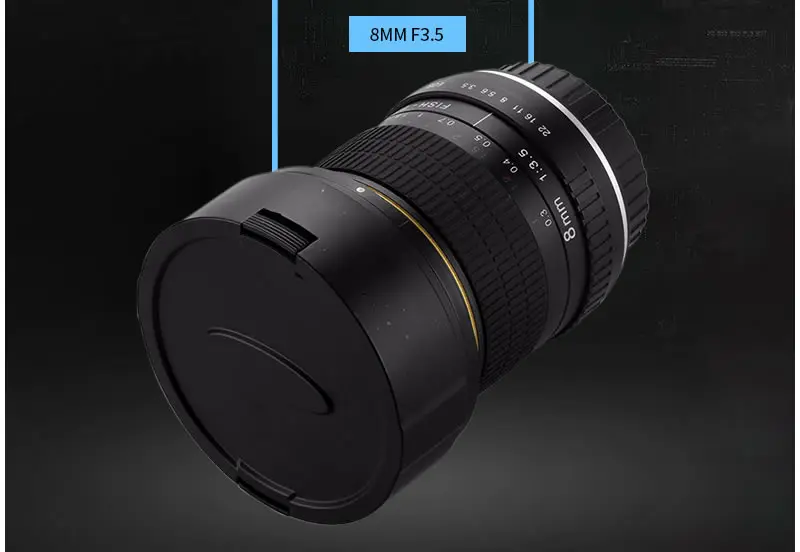 Объектив рыбий глаз 8 мм супер широкоугольный объектив для рта Canon