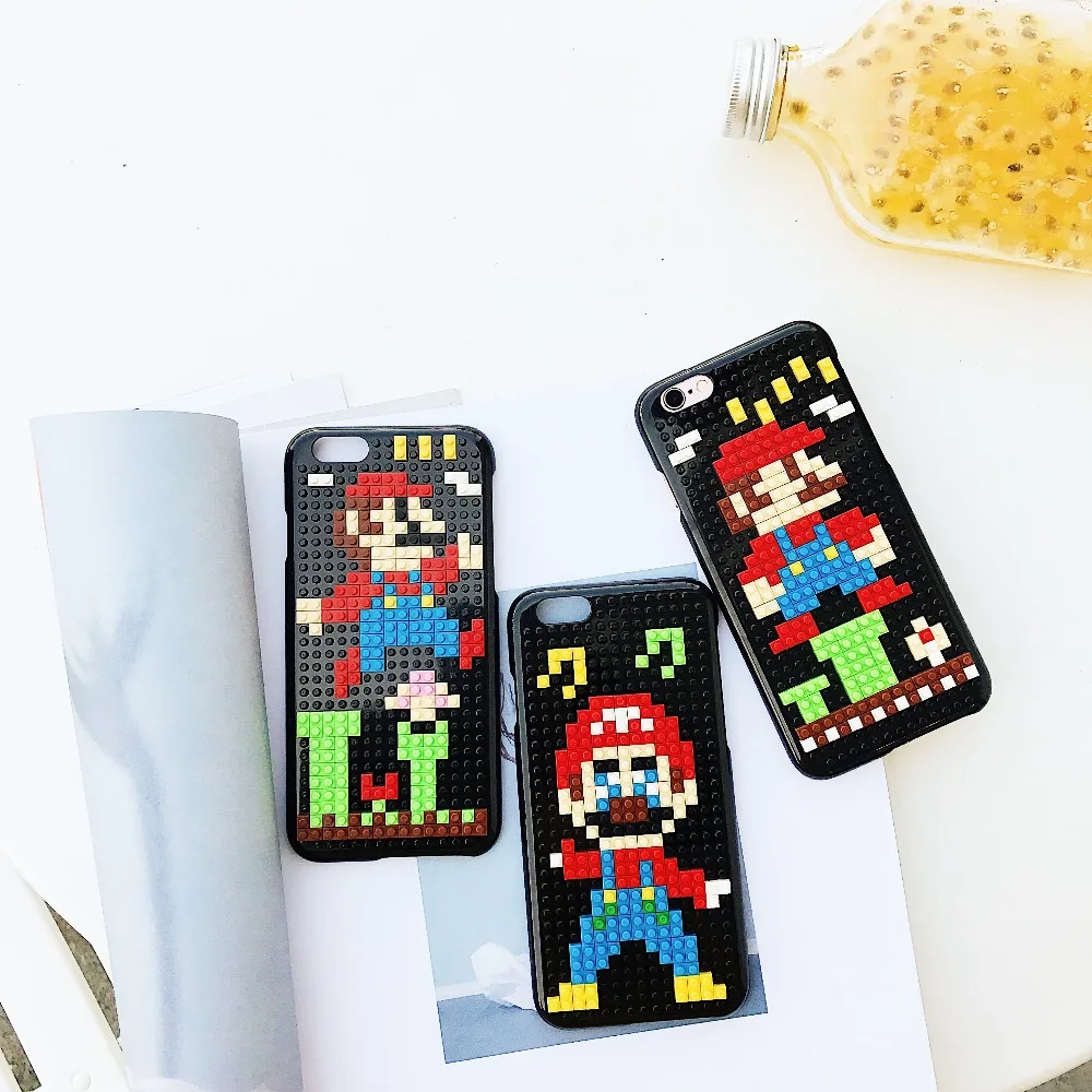 Для iPhone6/7/8/PLUS LEGO DIY персональная головоломка для Huawei P10 мультяшная серия чехол samsung