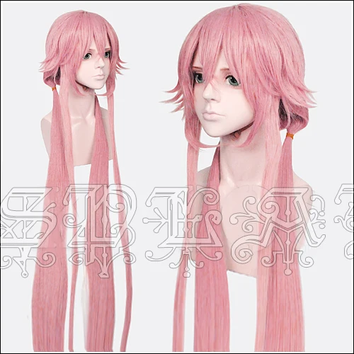 

Mirai Nikki Yuno Gasai аниме Future Diary Косплей парики Длинные розовые термостойкие синтетические волосы парик