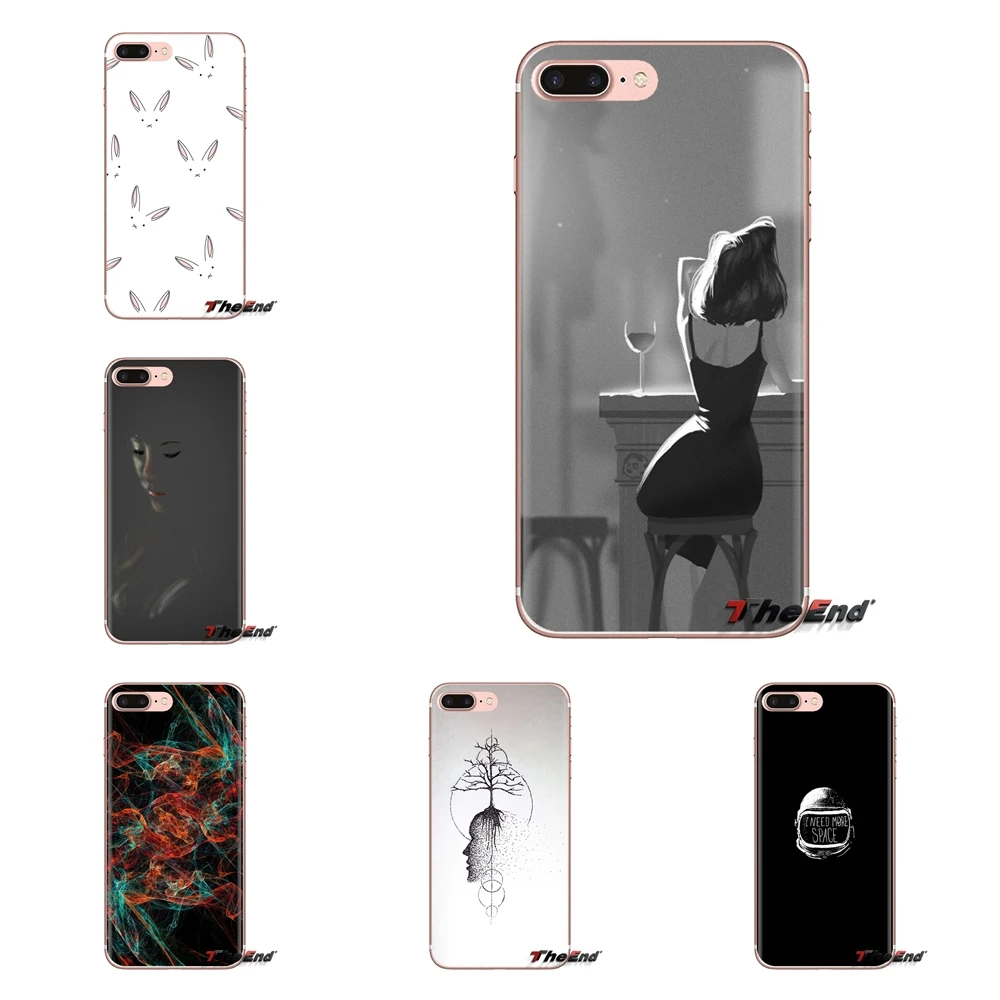 Soft Cover Bag minimalism Digital Art Eyes Dark For Huawei Nova 2 3 2i 3i Y6 Y7 Y9 Prime Pro GR3 GR5 2017 2018 2019 Y5II Y6II |