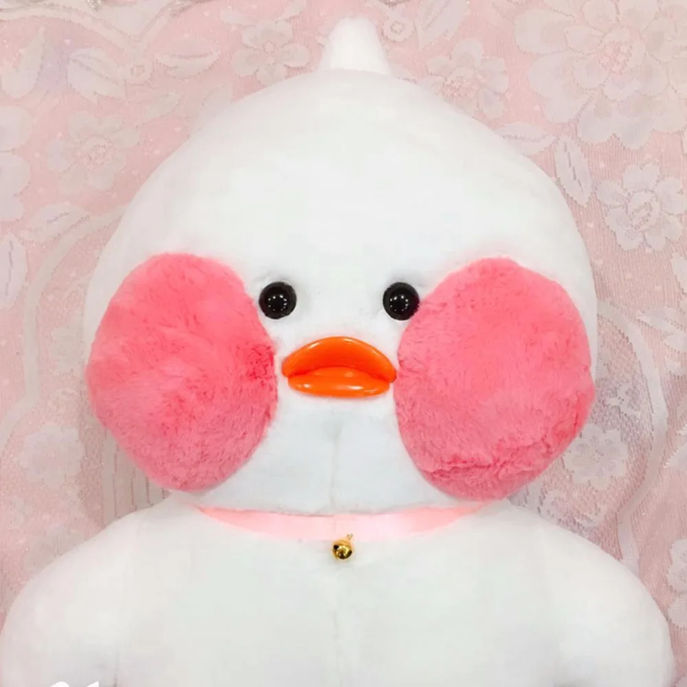 80 см Kawaii LaLafanfan плюшевая игрушка кафе утка мультфильм Милая Утка Мягкая кукла