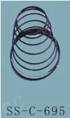 Computer embroidery machine, the size of the wire clamping device of spring, pagoda spring