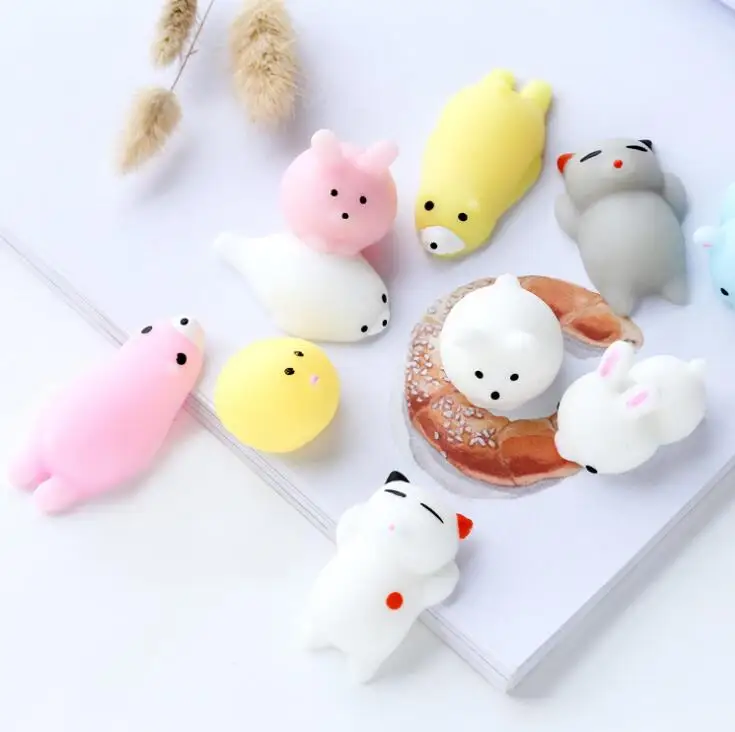Забавные мини игрушки для рукоделия Мягкие силиконовые мягкие животные кошка