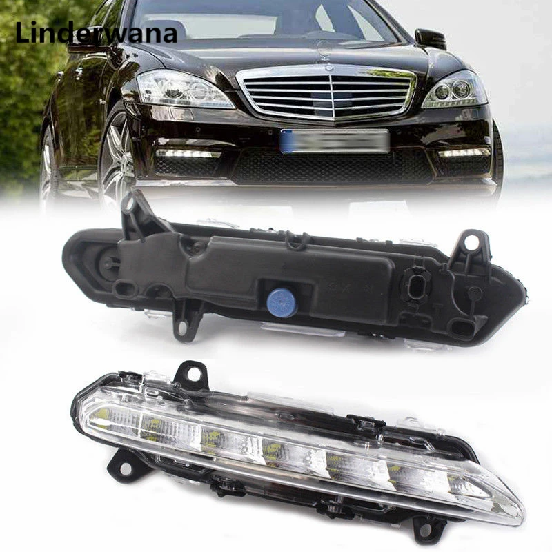 Для MERCEDES BENZ W221 C250 C300 C350 R350 S350 S400 S450 S550 S600 S500 CL550 600 AMG 2009 2013 DRL светодиодный