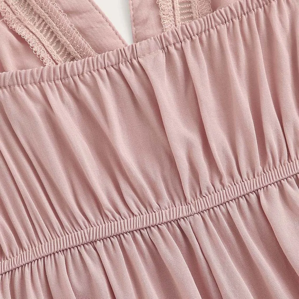 2019 Новый женский комбинезон Одноцветный с v образным вырезом и короткими