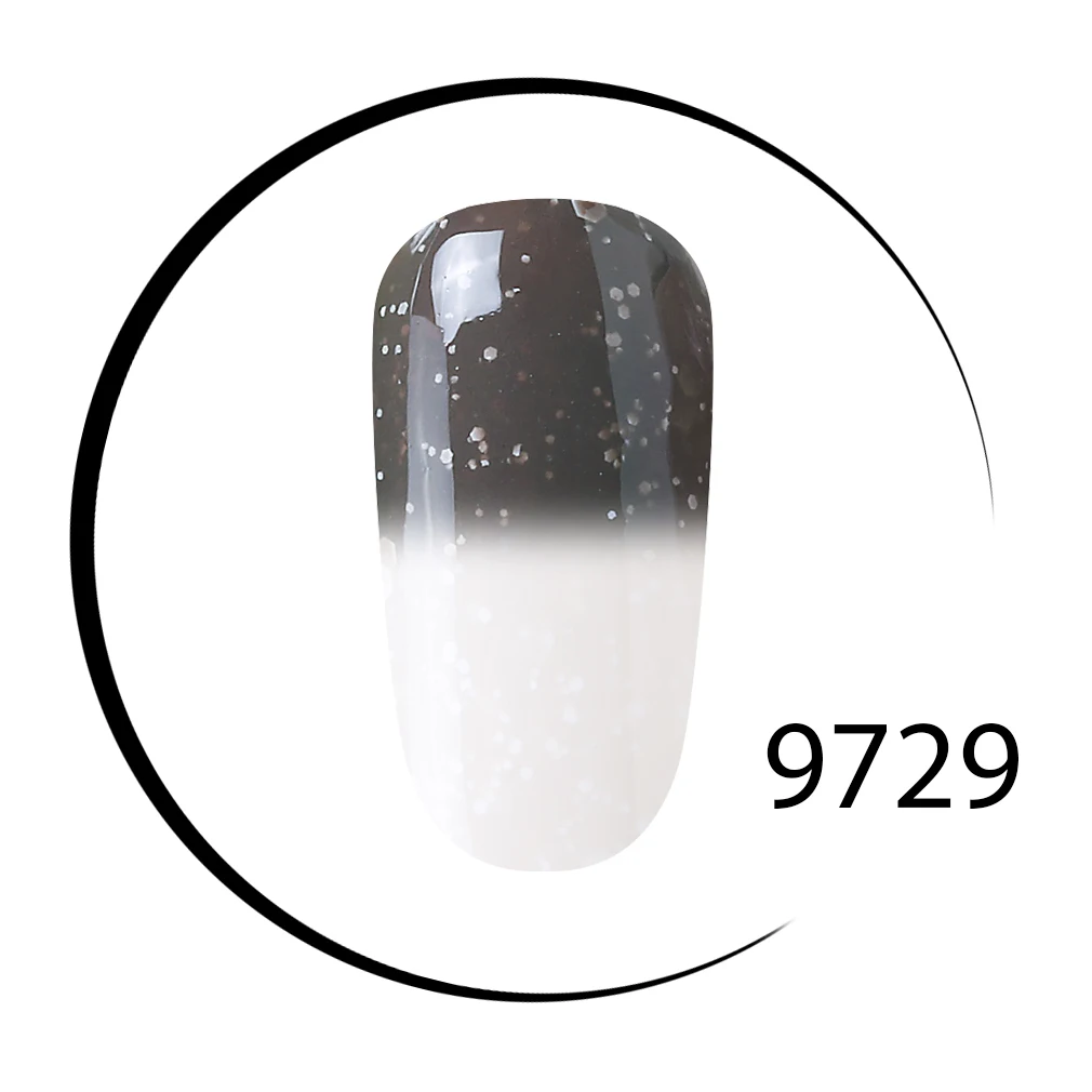 9729 Elite99 10 мл Снежный Хамелеон Гель 30 цветов температурный гель для изменения цвета лак для дизайна ногтей гель лак замачиваемый УФ светодиодный гель для дизайна ногтей - Цвет: 9729
