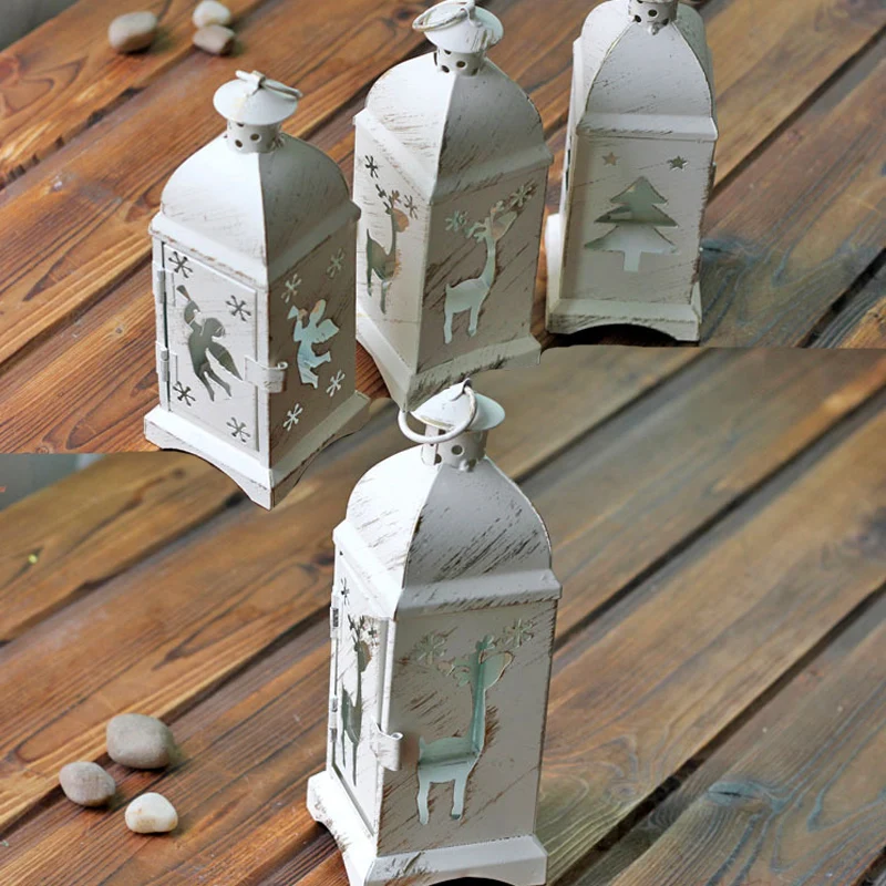 1 шт. Ретро подсвечник украшение для дома потертый шик лампа традиционные