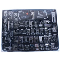 cammitever 52pcs domestic sewing machine braiding blind stitch darning presser foot feet kit set for brother singer janome