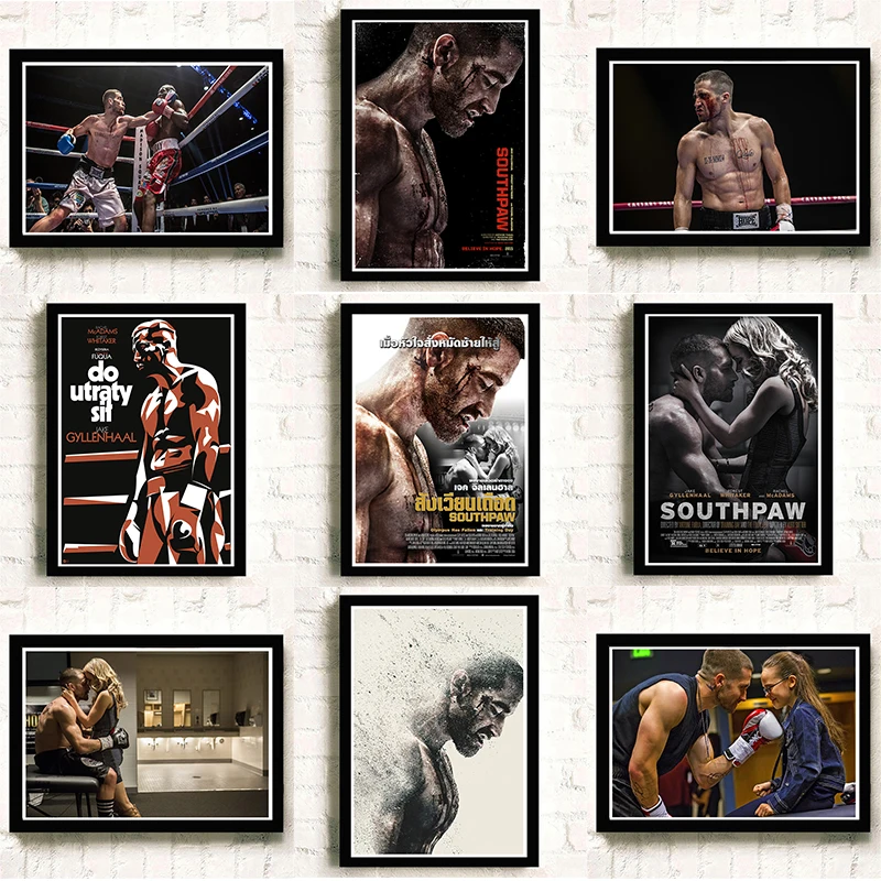 Домашний Декоративный постер из белого картона Southpaw 42х30см|Наклейки на стену| |