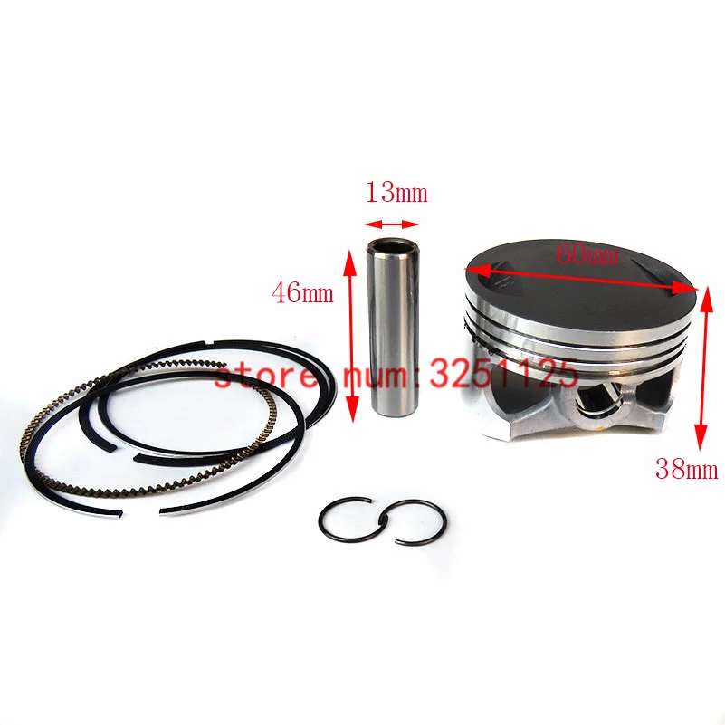 Комплект поршневых колец 60 мм 13 YX150 YX160 150CC 160CC 1P60FMJ 1P60FMK YinXiang ZongShen Kaya | Автомобили и