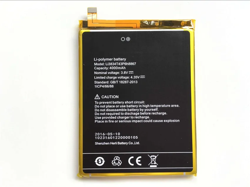 Umi Super Battery Li3834T43P6H8867 высокое качество большая емкость 4000 мАч батарея для UMI & MAX