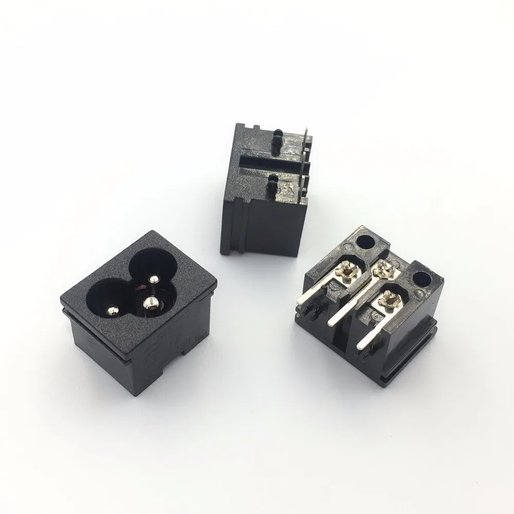 10 шт. 3 контакта IEC320 C6 входное гнездо питания разъем AC 250 В 2.5A панель встроенный