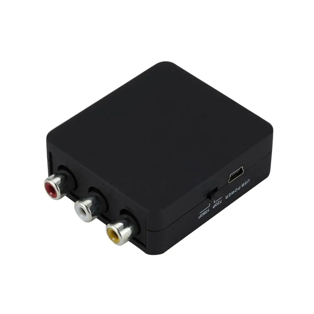 Мини конвертер HD AV в HDMI CVBS аудио и видео RCA адаптер для монитора ТВ PS3 PS4 DVD проектор|