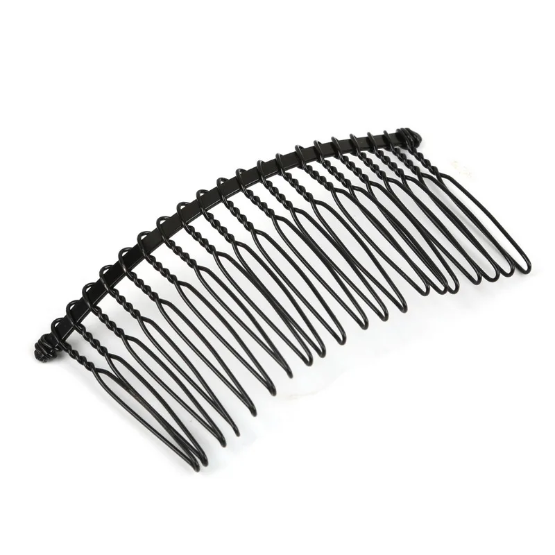 7.6cm 5pcs Железо сделанное родиевым/черным покрытием Полезная расческа для волос заколки для волос когти-шпильки DIY ювелирные изделия аксессуары для украшения волос - Окраска металла: 7.6cm 5pcs