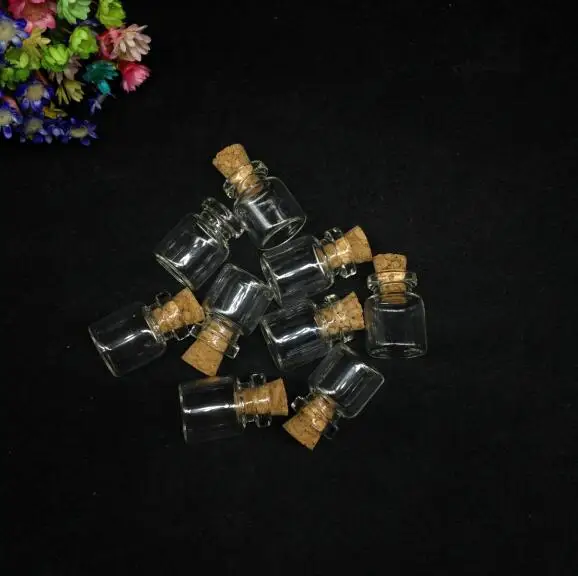 200 шт. прозрачные пустые бутылки для желаний 13 х18х6 мм|vial necklace|glass vials pendants necklaceglass