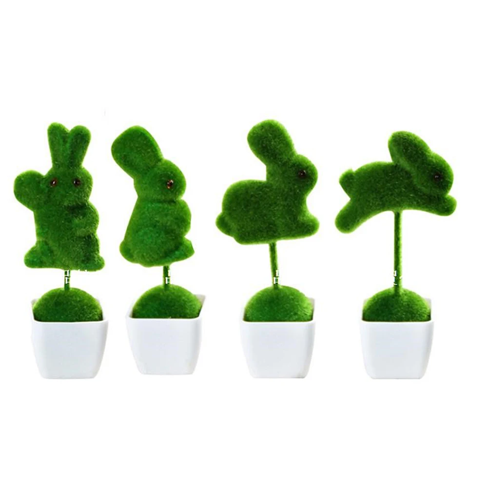 Кролик Форма искусственная клумба растения набор 4 шт. Настольный моделирование