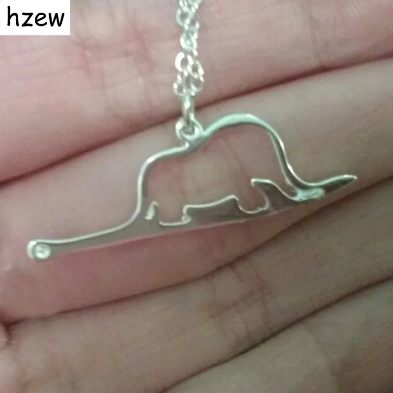 Hzew 1 шт., милое ожерелье с животными,, Маленький принц, ювелирное изделие, слон, подвеска в виде змеи, женские, детские ювелирные изделия, подарок на день рождения
