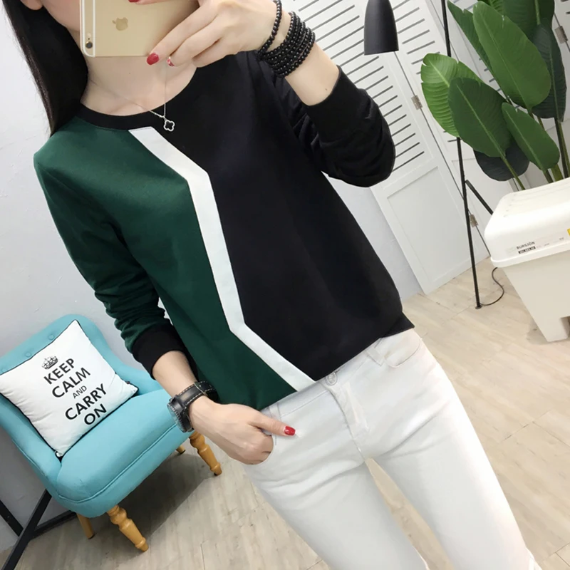 Poleras de mujer moda 2019 Футболка женская одежда осенние Топы зеленая футболка