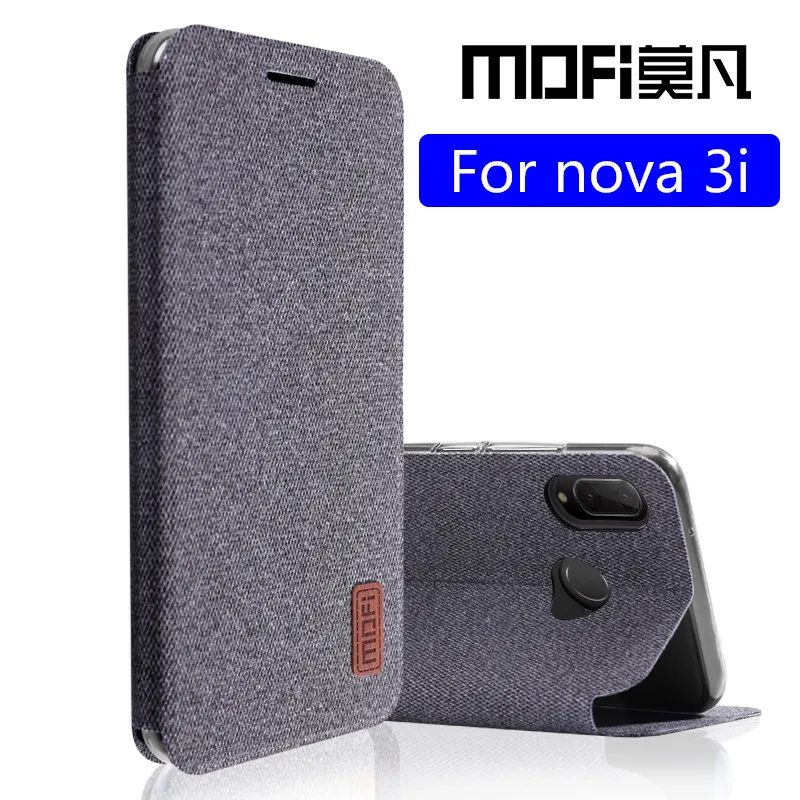 for Huawei nova 3i case nova3i flip cover fabric shockproof back coque kickstand fundas MOFi original 6.3 |