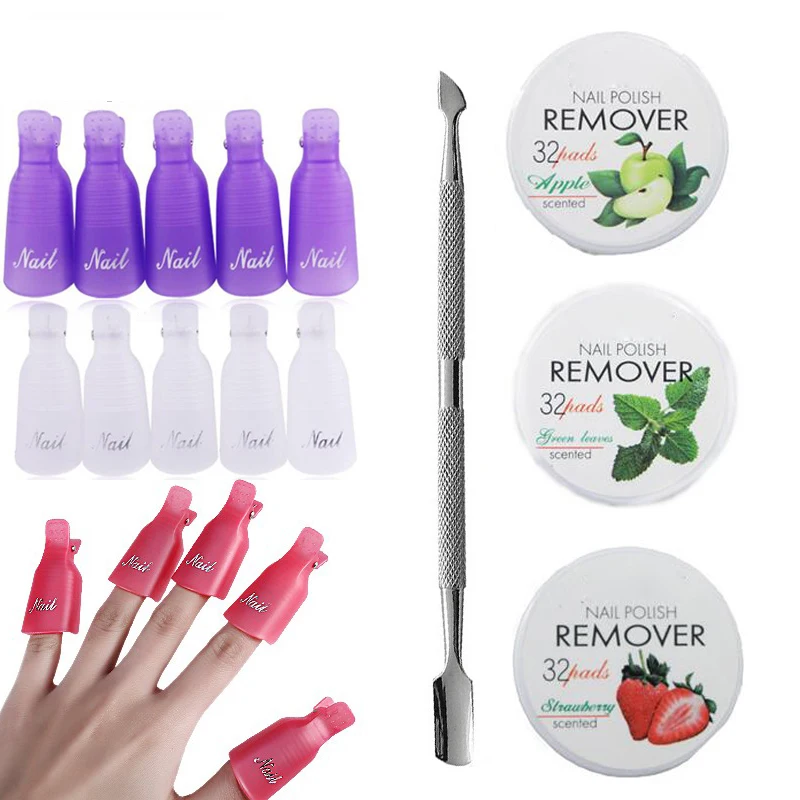 Bittb Beauty комплект инструментов для маникюра Гель лак удаления клипсов фруктовый