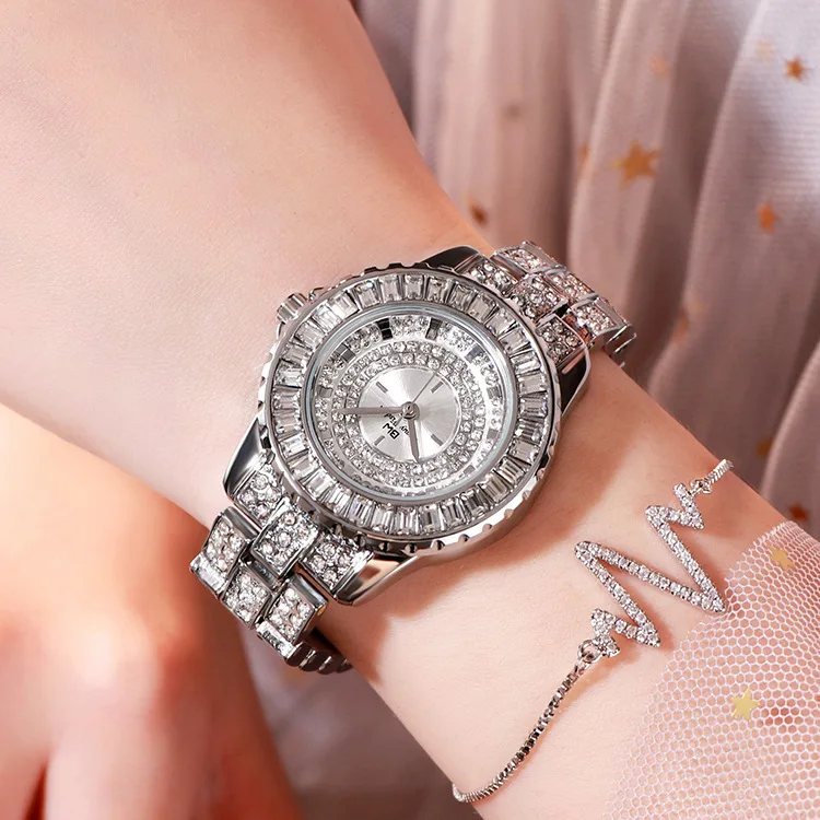 Top Luxury Brand Women Watch Quartz Gold Watches Waterproof Lady Wrist Diamond Bracelet Clock reloj mujer-women | Наручные часы