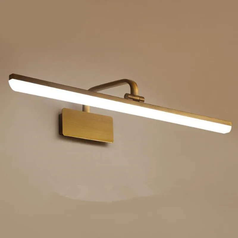 Modern Loft Decoration 42/57/68CM Bathroom Led Mirror Lamp Waterproof Retro Bronze Bedside Lights Led Dressing table Led Light