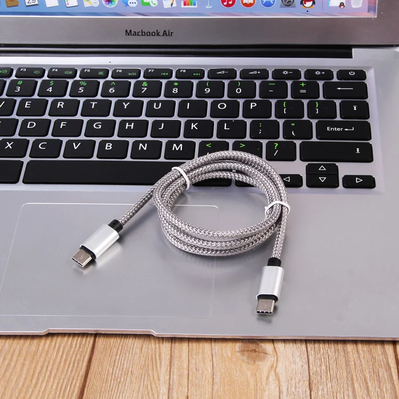 Meiyi металлический плетеный нейлоновый Тип usb C 3A PD быстрой зарядки c до для MacBook xiao mi