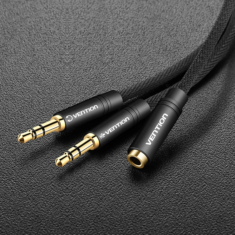 Vention 3 5 мм Aux аудио кабель удлинитель Jack мама к двойному мужскому наушнику