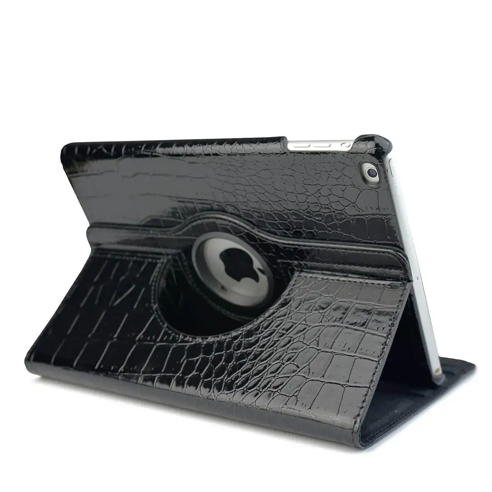 Black-EYW-A1 Чехол для планшета для ipad Air A1474 A1475 A1476, вращающийся на 360 из крокодиловой кожи защитный чехол поворотный чехол для ipad 5 2013 модель - Цвет: Black-EYW-A1