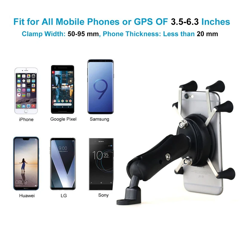 adjustable lazy cell phone holder motorcycle rear view mirror handlebar mount stand support for smart mobile phone moto holder free global shipping