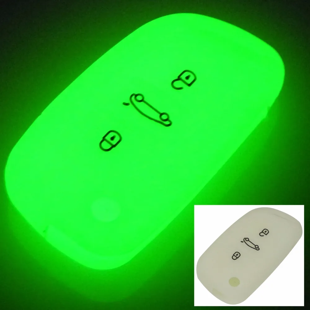 Jingyuqin 3 кнопки силиконовый чехол для ключей от машины Складной флип Citroen C2 C3 C4 C5