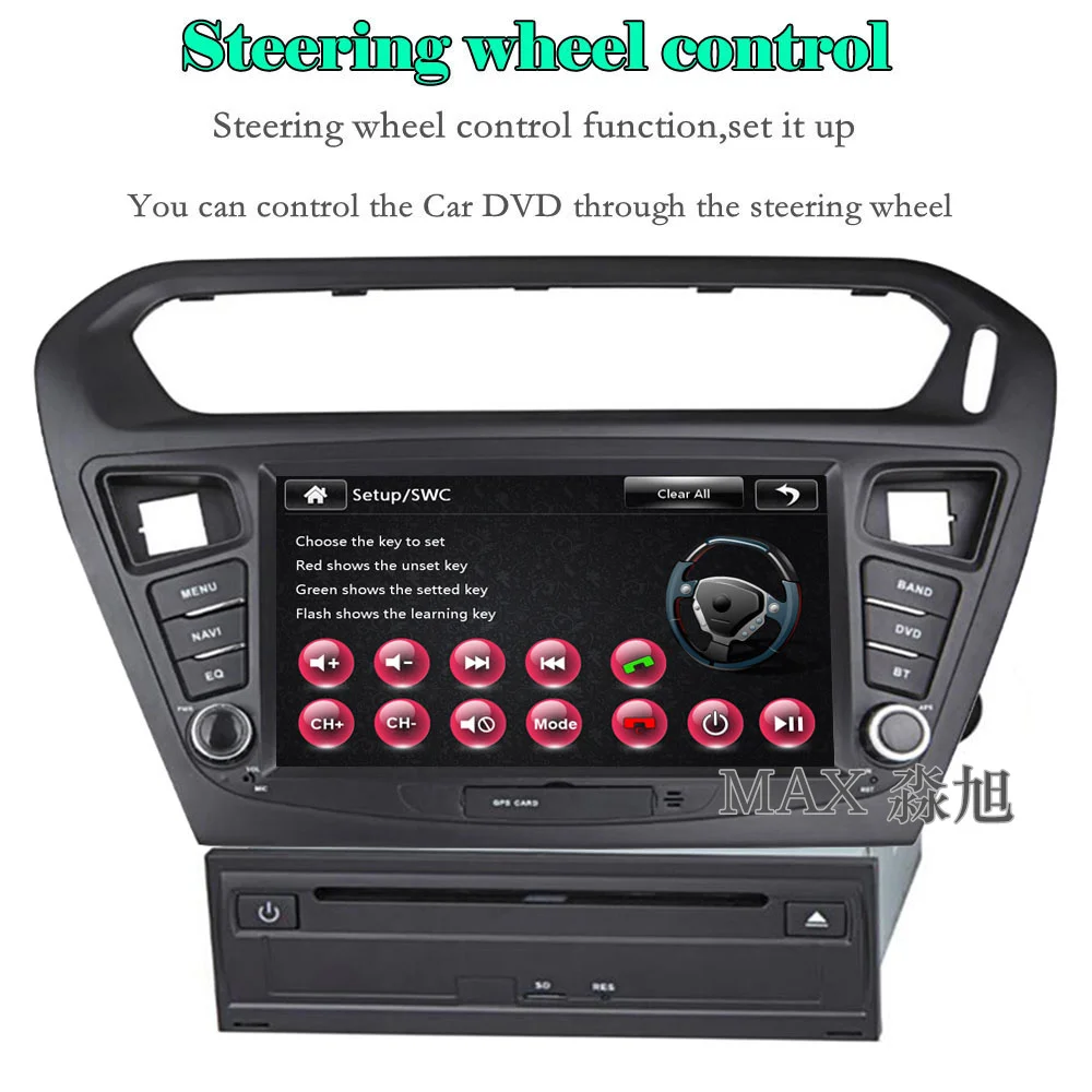 MAX автомобильный DVD плеер для peugeot 301/Citroen Elysee Радио RDS GPS навигационная система