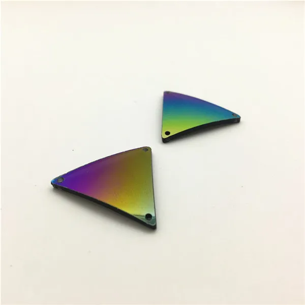 12N 23x23mm TopStone Радужное зеркало пришивные стразы акриловые пришивные камни для аксессуаров одежды платья - Цвет: 12N 23x23mm