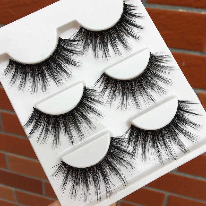 Новые импортные шелковые 3d накладные ресницы натуральные длинные