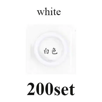 200set white 1 шт., плоскогубцы, набор 200, 9,5 мм, хорошее металлическое зубчатое крепление, кнопки, 20 цветов, легко установить, крепеж, кнопки, пряжки - Цвет: 200set white