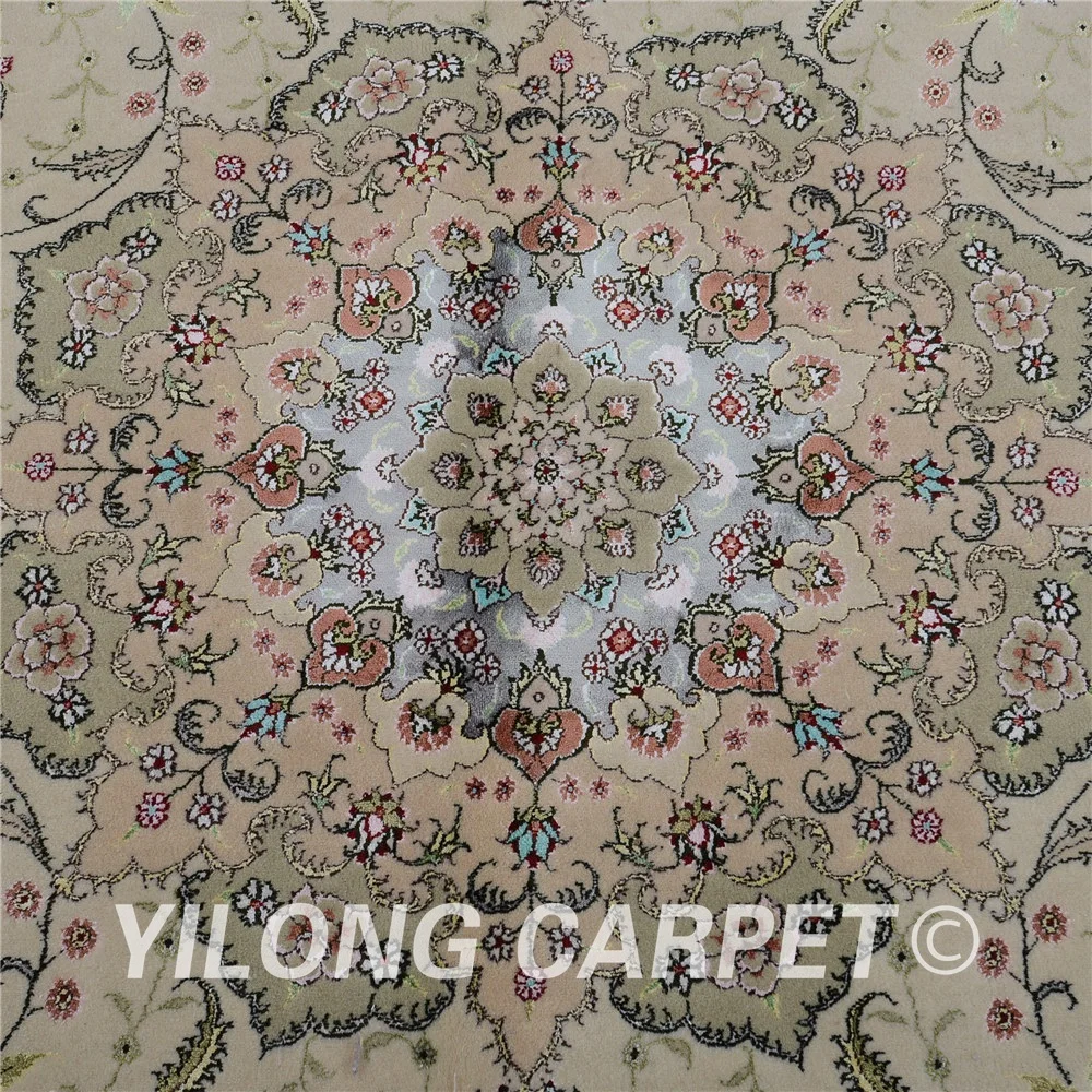 Yilong 8'x10' Vantage oriental carpet beige wool exquisite turkish handmade rugs (1306) | Дом и сад