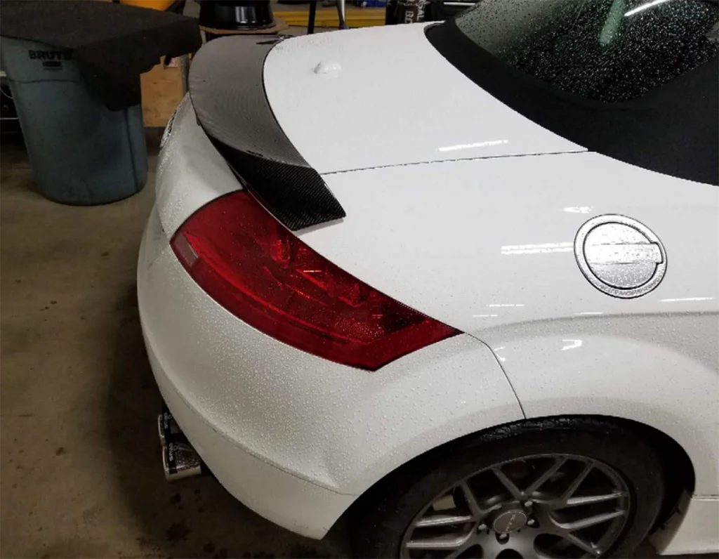 Углеродное волокно задний багажник спойлер крыло для AUDI TT 8J MK2 TTS купе 2-двери 2008-2014